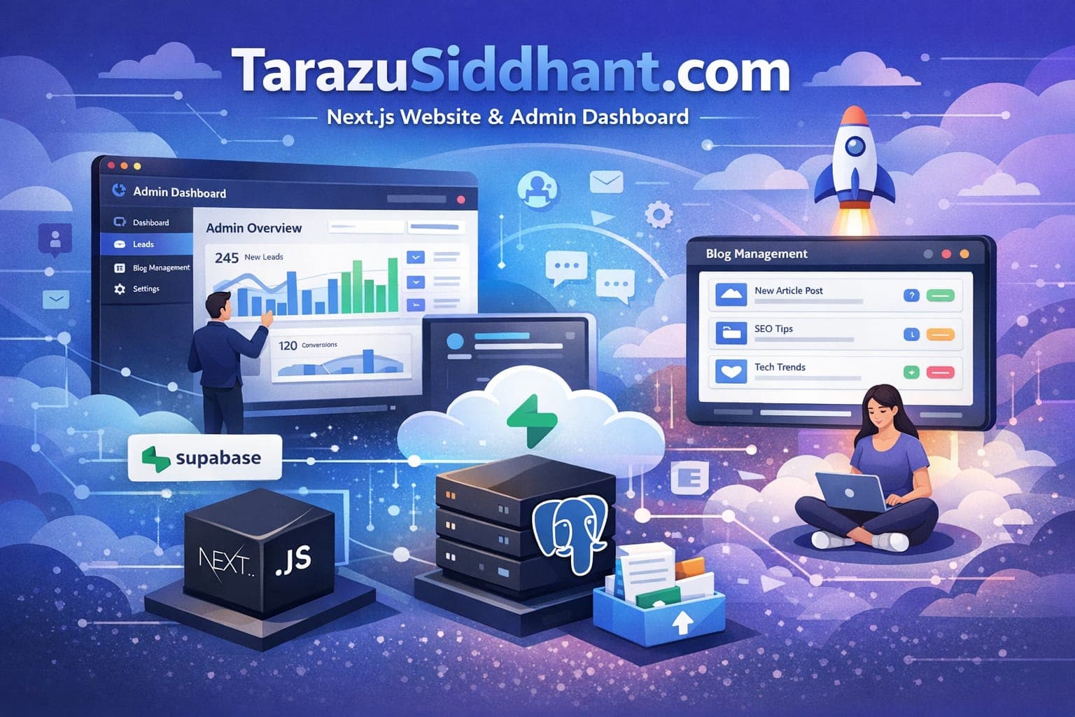 Tarazu Siddhant – Business Website with Admin Dashboard & Lead Management