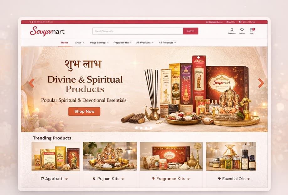 Sevyamart – Divine Products E-Commerce Platform